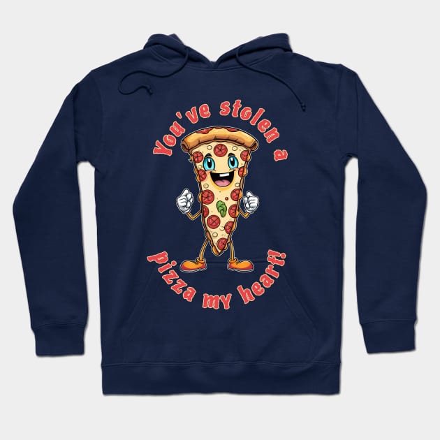 Pizza my heart Hoodie by Sarah's Shoppe